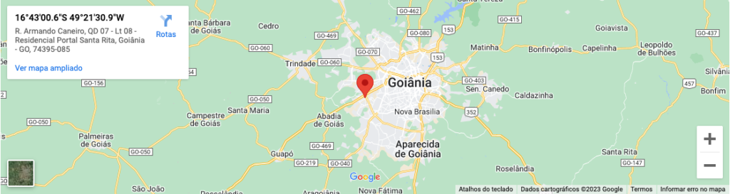 mapa da loja